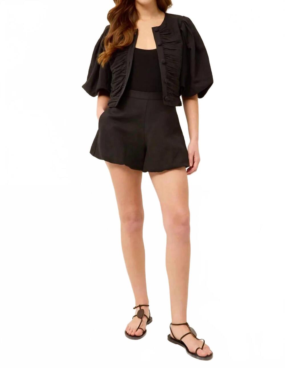NEW MARIE OLIVER roxy pull-on short in black